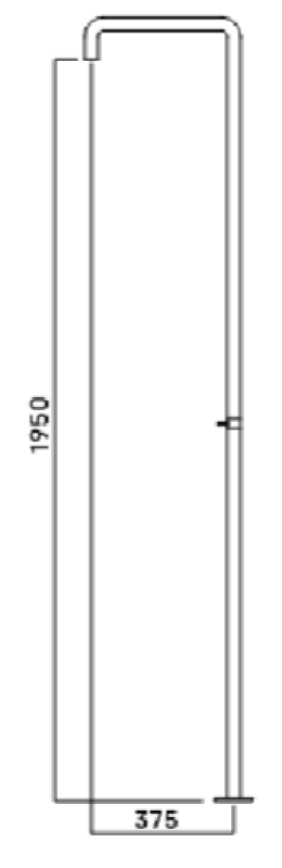 Wasserevolution Flow Duschsäule mit Mischknopf Light Gold T146WGE