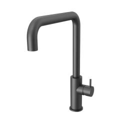 Waterevolution Flow Küchenarmatur mit schwenkbarem Winkel-Auslauf in Gun Metal T158HGME