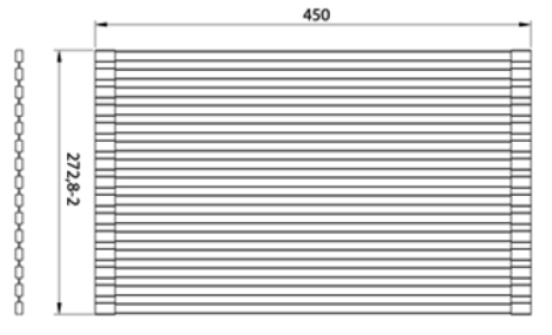 Ausmann Turt Chrom Abtropfmatte über und für das Spülbecken 28x45 cm 1208969723
