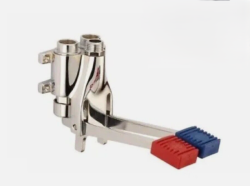 PB Pedal Line Doppel-Fußpedalmischbatterie Chrom für Wandmontage 1208969759