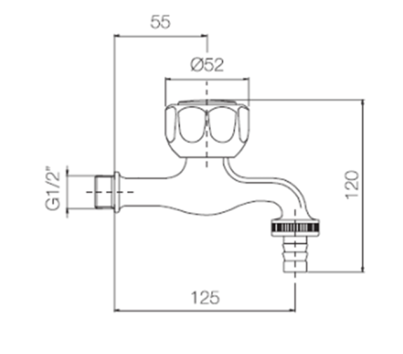 PB Garden Wasserhahn mit Gartenschlauchanschluss 1208969798