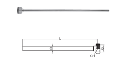 PB Anschlussrohr Rohr für Wasserhahn Chrom 1208969800