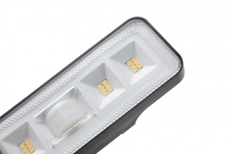 Solar luminaire with motion and dusk sensor DAVOS, LED, 1000lm, 4000K, 2000mAh, IP54, black