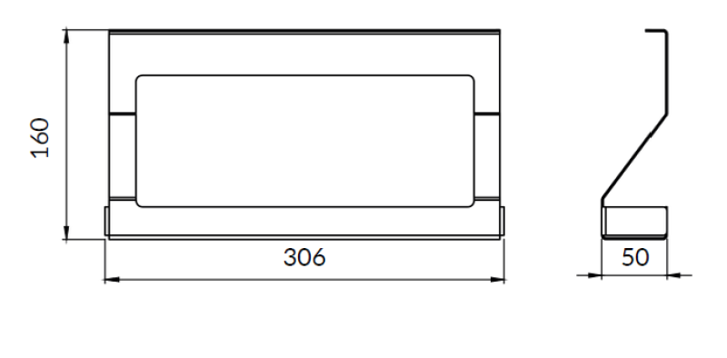 Epka Luxion Gewürzregal für Küchenreling Metall Schwarz 1208969964