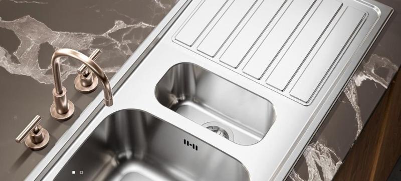 Banka Centurio 100-34 Edelstahlspüle Aufsatz 100 x 50 cm mit Abtropffläche 1208970033