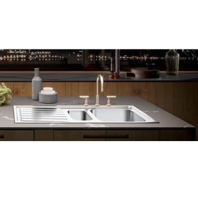 Banka Centurio 80-1 Edelstahl Spülbecken Auflage 80x50cm mit Abtropffläche 1208970034