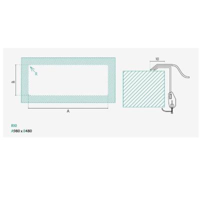 Banka Centurio 100-15 Edelstahl 1,5 Spülbecken Aufsatz 100 x 50 cm mit Abtropffläche 1208970035
