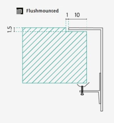 Bank IB1530 Edelstahlspüle 168 x 318 mm Auflage- und Flacheinbau 1208970043