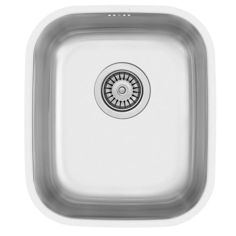 Banka IB3440 Edelstahl Spüle 34 x 40 cm Aufbau und Flacheinbau 1208970047