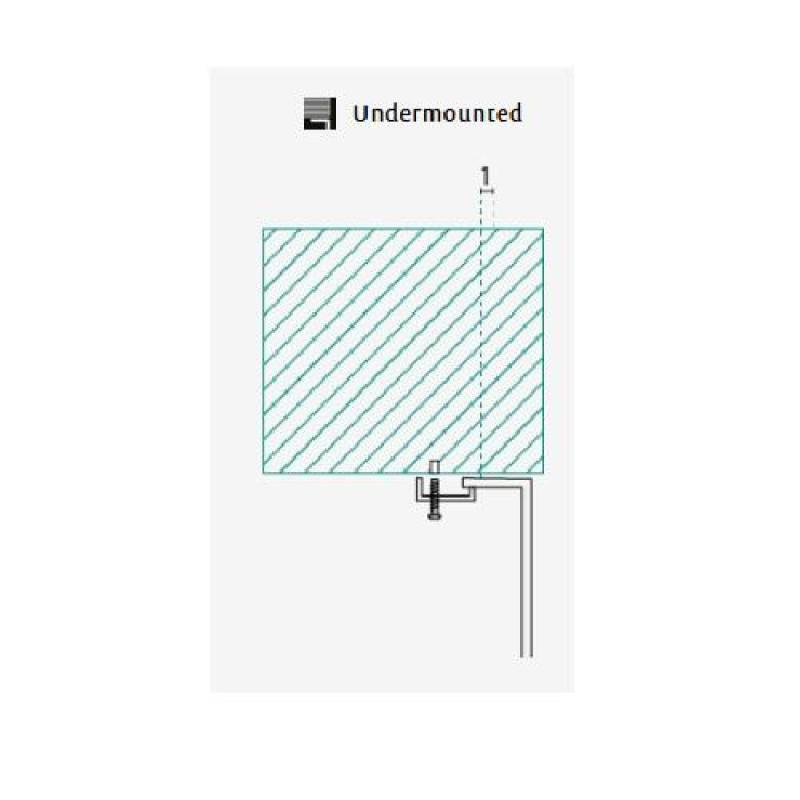 Banka Boston Edelstahl Spülbecken 402 x 345 mm Unterbau 1208970070