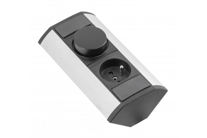 MINI Eckverlängerung mit CCT-Regler und Steckdose mit Erdung 230V 16A