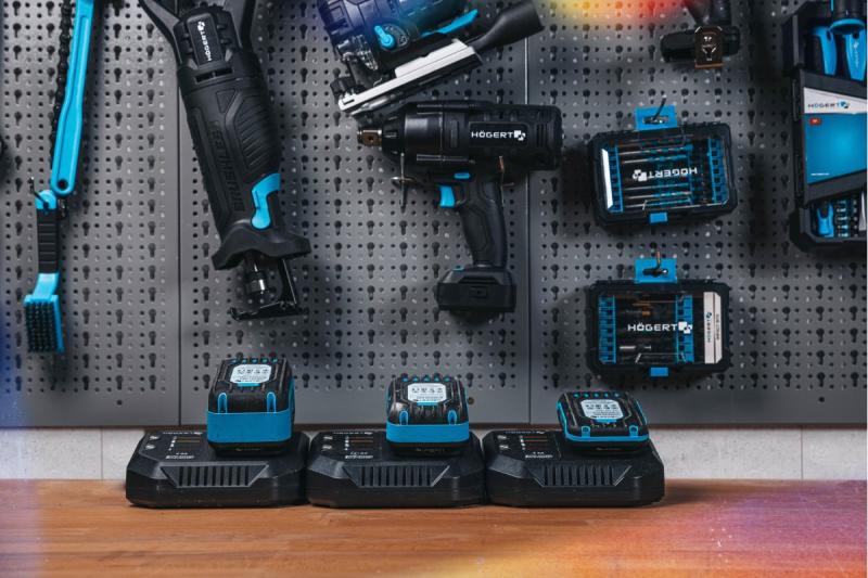 HÖGERT wiederaufladbarer Akku 2 Ah 18 V.