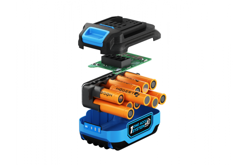 HÖGERT wiederaufladbarer Akku 6,0 Ah 18 V