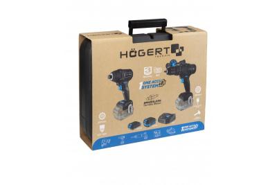 HÖGERT Akku-Schlagschrauberset 200 Nm 18V mit bürstenlosem Motor