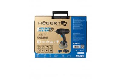 HÖGERT Akku-Schlagschrauberset, bürstenlos, 18V, mit Akku, Ladegerät.