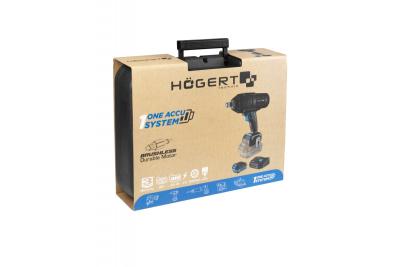HÖGERT Akku-Schlagschrauberset, bürstenlos, 1000 Nm, 18V mit Akku, Ladegerät