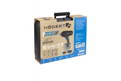 HÖGERT Akku-Schlagschrauberset, bürstenlos, 1000 Nm, 18V mit Akku, Ladegerät