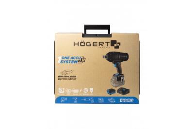HÖGERT Akku-Schlagschrauberset, bürstenlos, 1000 Nm, 18V mit Akku, Ladegerät