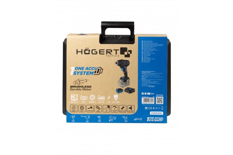 HÖGERT Brushless Akku-Bügeleisen 18V, Set mit Akku, Ladegerät und Zubehör