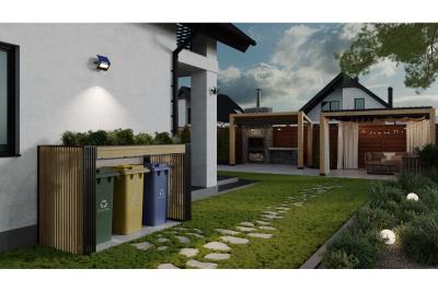 Sonnenflutlicht mit Bewegungs- und Dämmerungssensor GUARDOS, LED, 300lm, 6400K, 1200mAh, IP65, Dummy-Kamera