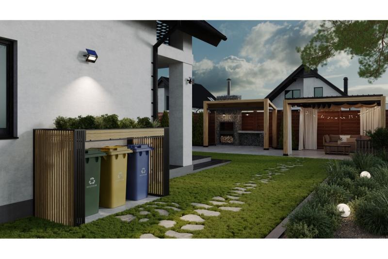 Solar floodlight LUMOS II, LED, 2000lm, 6400K, 2600mAh replaceable, IP65, black