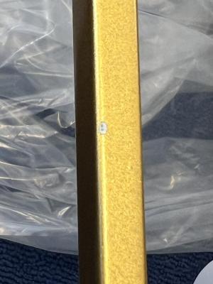 OUTLET Rahmen Beschädigt Dekor Avelin Hängelampe mit goldenem rechteckigem Rahmen Breite 80 cm 2287