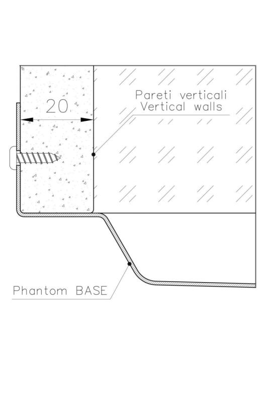 Foster Phantom Base Edelstahl Bodenplatte Arbeitsplatte Spülbecken 50x40cm für Einbau in Keramik, Naturstein und Solidsurface, Dicke 20mm 1208970717