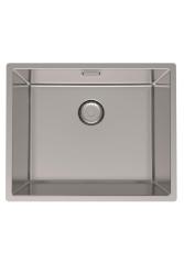 Pure.Sink Prestige Kombinationsset Edelstahl Spüle 50x40 cm mit Edelstahl Küchenarmatur 1208970762