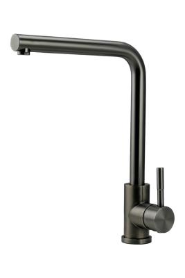 Pure.Sink Prestige Kombinationsset Gun Metal Spüle 50x40 cm mit Gun Metal Küchenarmatur 1208970763