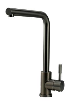 Pure.Sink Prestige Kombinationsset Gun Metal Spüle 50x40 cm mit Gun Metal Küchenarmatur 1208970763