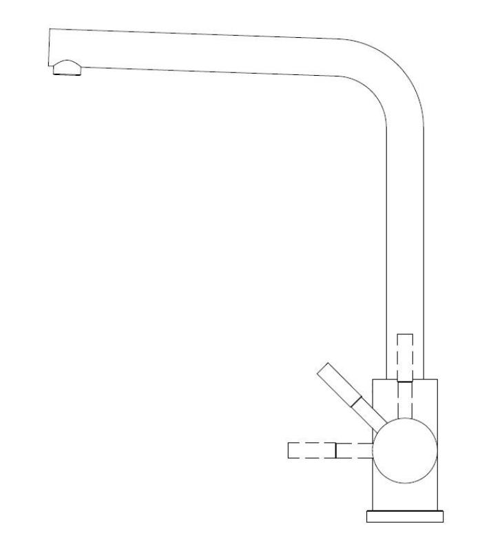 Pure.Sink Prestige Kombinationsset Gun Metal Spüle 50x40 cm mit Gun Metal Küchenarmatur 1208970763