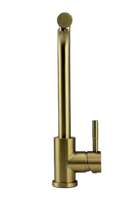 Pure.Sink Prestige Kombinationsset Goldene Spüle 50x40 cm mit Goldenem Küchenhahn 1208970764
