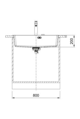 Franke Maris MRG 610-70 TL Fragranite Matt Schwarz Spüle 78 x 50 cm Aufbau mit Armaturenbank 114.0668.727