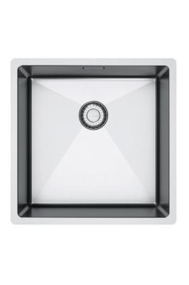 Franke Bolero Plus New R10 B2X 210-40-40 Edelstahl Spülbecken Flächenbündige Unterbau und Aufbau 40x40 cm 127.0728.976