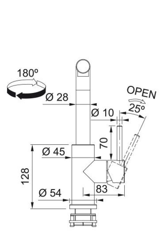 Franke Smart Glenda Küchenarmatur Edelstahl Ausziehbarer Auslauf 115.0706.986