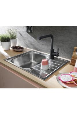 Franke Lina L Küchenarmatur Drehbarer Auslauf Onyx 115.0728.478