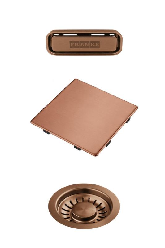 Franke Kubus 2.0 Farbset Ablaufgarnitur Kupfer 1208970832