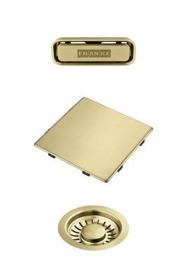 Franke Kubus 2.0 Farbset Abflusssatz Gold 1208970836