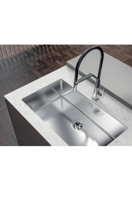 Foster Phantom Slimline Edelstahl Spülbecken 40x40cm Unterbau für keramische Arbeitsplatten 1208971123
