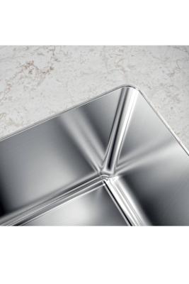 Foster Phantom Slimline Edelstahl Spülbecken 40x40cm Unterbau für keramische Arbeitsplatten 1208971123
