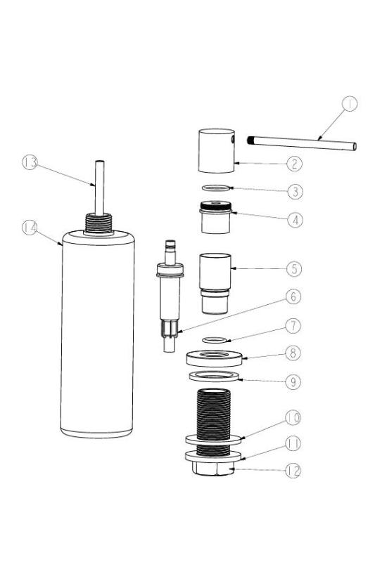 Ausmann Lirio Einbau Seifenspender Chrom von oben nachfüllbar 1208971203