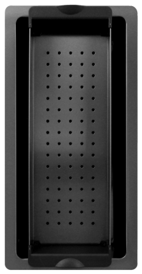 Pure.Sink Exclusivo Gun Metal kleines Spülbecken 18x40 cm 10mm Radius Unterbau, flächenbündig und Aufbau PEX1840-61