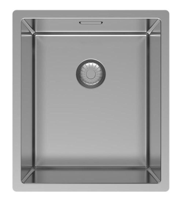 Pure.Sink Exclusivo Edelstahlspüle 34x40 cm 10mm Radius Unterbau, Flächenbündiger Einbau und Aufbau PEX3440-02