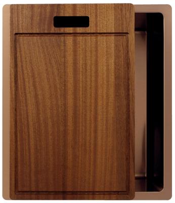 Pure.Sink Exclusivo Kupfer Spülbecken 34x40 cm 10mm Radius Unterbau, Flächenbündig und Aufbau PEX3440-62