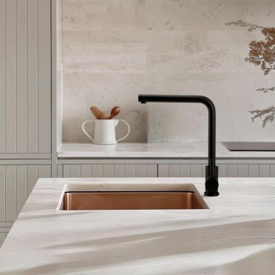 Pure.Sink Exclusivo Kupfer Spülbecken 34x40 cm 10mm Radius Unterbau, Flächenbündig und Aufbau PEX3440-62