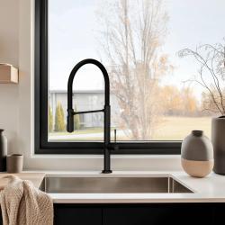 Pure.Sink Exclusivo Edelstahlspüle 50x40 cm 10mm Radius Unterbau, Flächenbündiger Einbau und Aufbau PEX5040-02