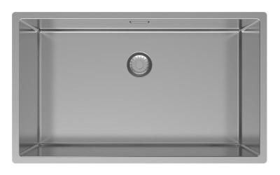 Pure.Sink Exclusivo großer Edelstahlspüle 70x40 cm 10mm Radius Unterbau, Flacheneinbau und Aufbau PEX7040-02