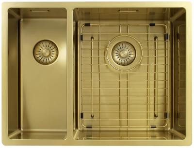 Pure.Sink Exclusivo Goldene 1,5 anderthalb Spüle 18+34 cm 10mm Radius PEX183440-60