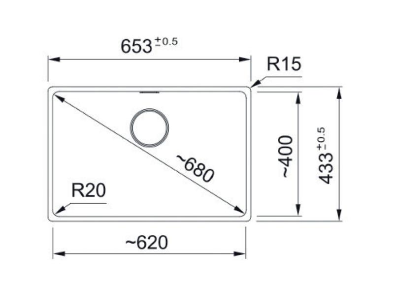 Franke Maris MRG 210-62 Fragranite Kaffeesahne Spülbecken Flachbau 135.0725.666