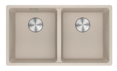 Franke Maris MRG 120-35-35 Fragranite Kaffee Creme Doppelspüle Unterbau 125.0725.661